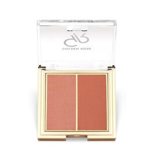 رژگونه دو رنگ آیکونیک 02 PEACHY CORAL گلدن رز GOLDEN ROSE