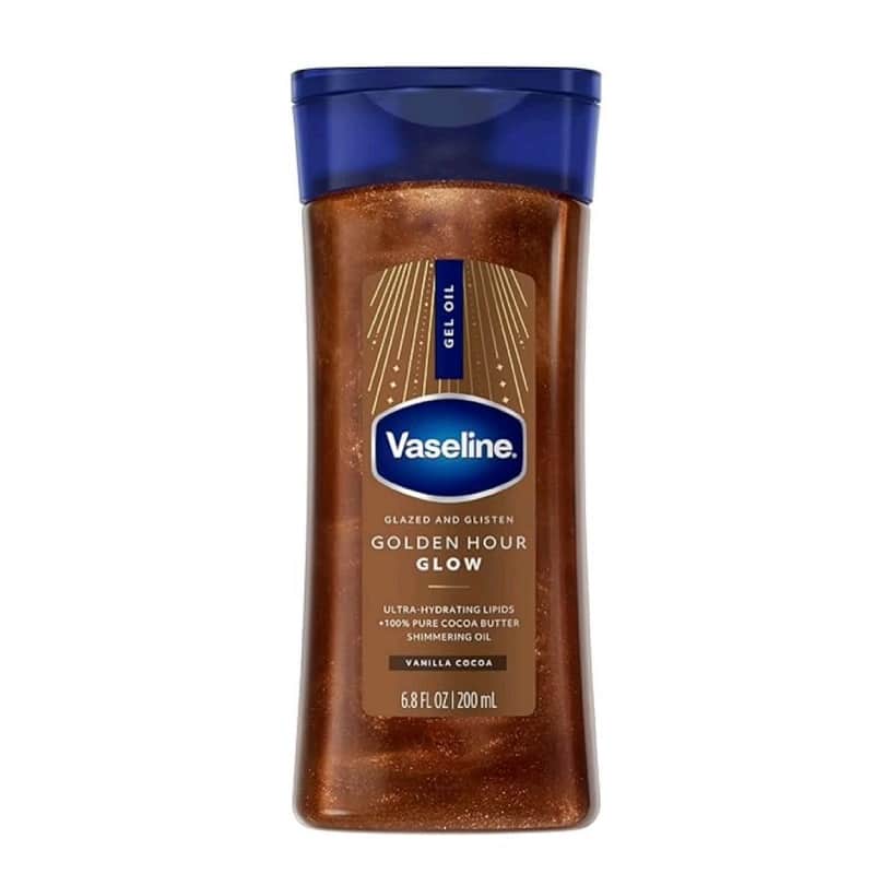 روغن بدن ژله ای شاین دار GOLDEN HOUR GLOW وازلین Vaseline