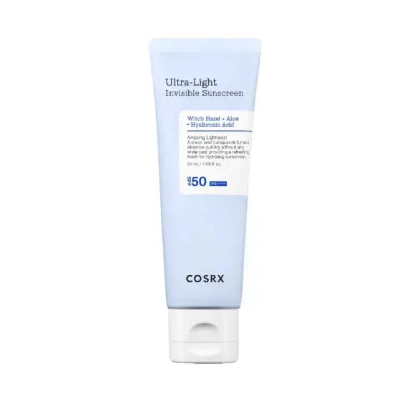 ضد آفتاب هیالورونیک اسید SPF50 مدل ULTRA LIGHT کوزارکس COSRX