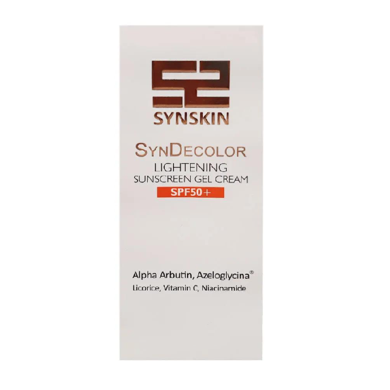 کرم ژل ضدآفتاب روشن کننده +SPF50 ساین اسکین SYNSKIN - Image 2