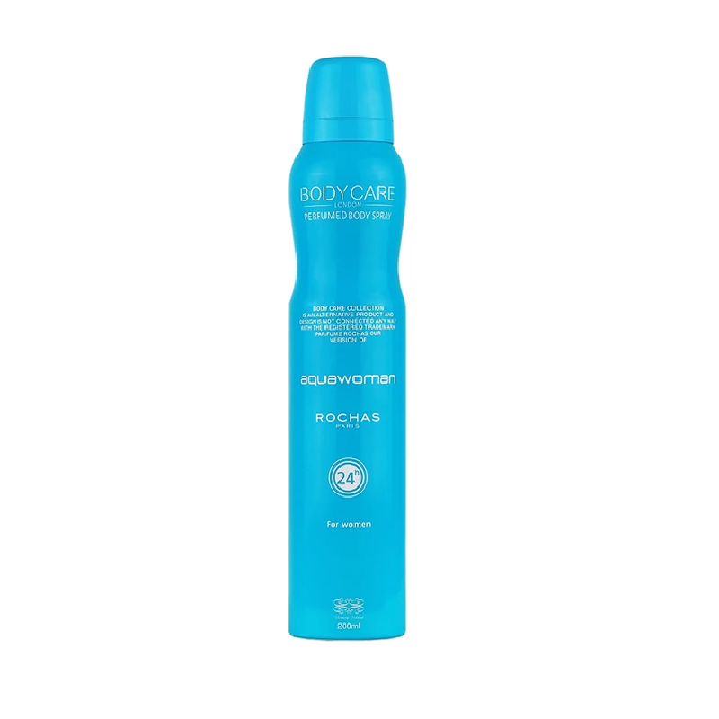 اسپری خوشبو کننده بدن زنانه aquawoman حجم 200 میلی لیتر بادی کر BODY CARE