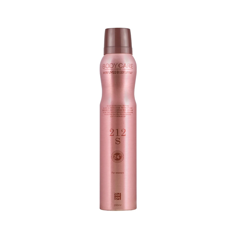اسپری خوشبو کننده بدن زنانه 212 S حجم 200 میلی لیتر بادی کر BODY CARE