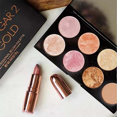 پالت رژگونه GOLDEN SUGAR 2 ROSE GOLD رولوشن REVOLUTION - تصویر 3