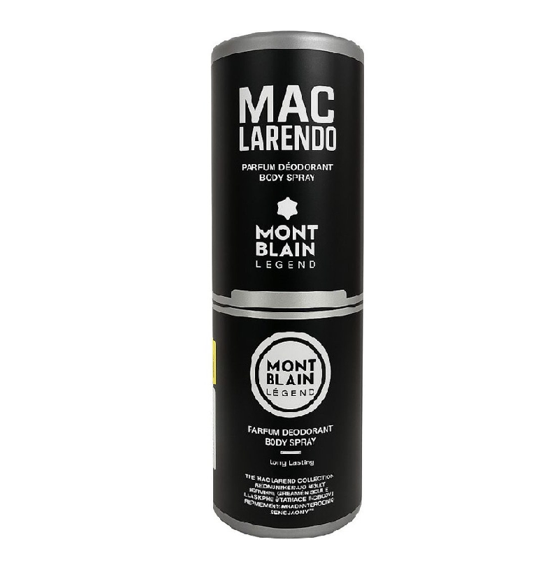 اسپری پرفیوم دئودورانت بدن مردانه مونت بلنک لجند مک لارنو MAC LARENO