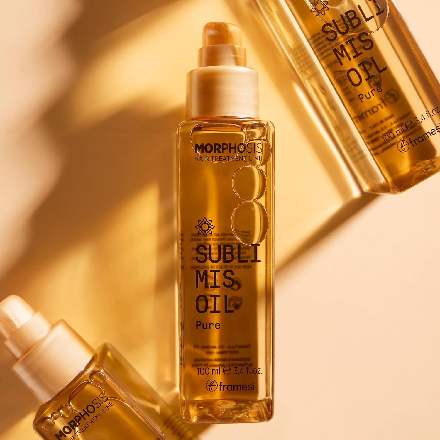 روغن آرگان مورفوسیس موهای خشک و کم آب SUBLIMIS OIL حجم 100 میل فرامسی framesi - تصویر 2